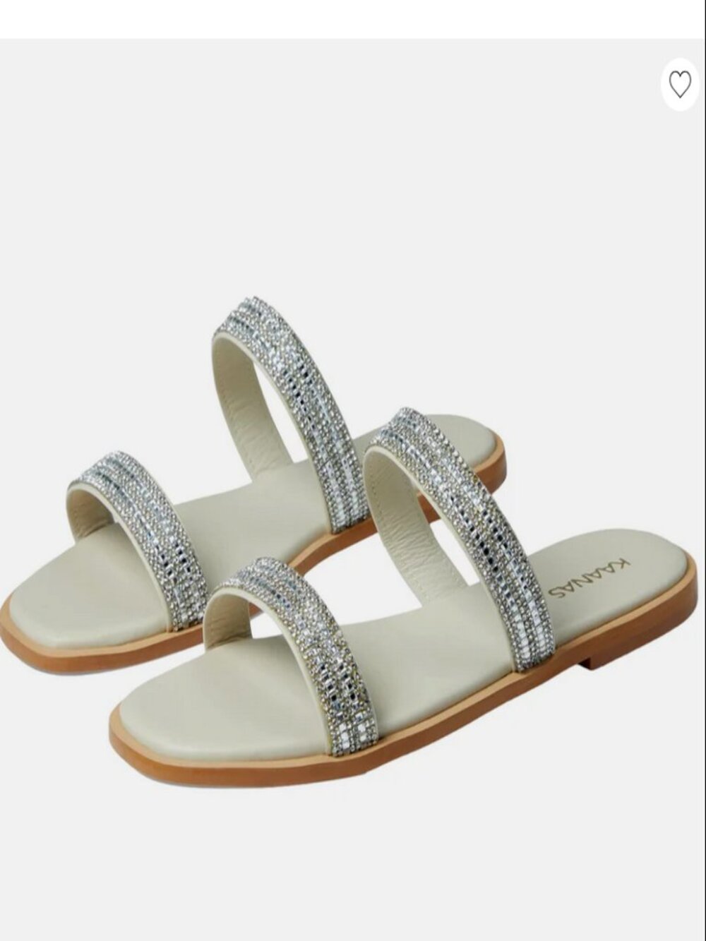 KAANAS Embellished Slide Sandals